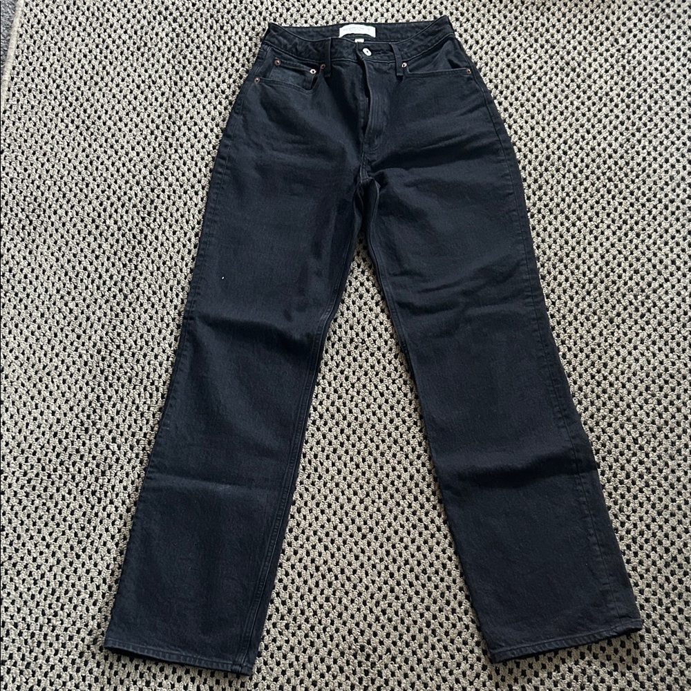 Abercrombie Curve Love 90s Relaxed Black Jeans